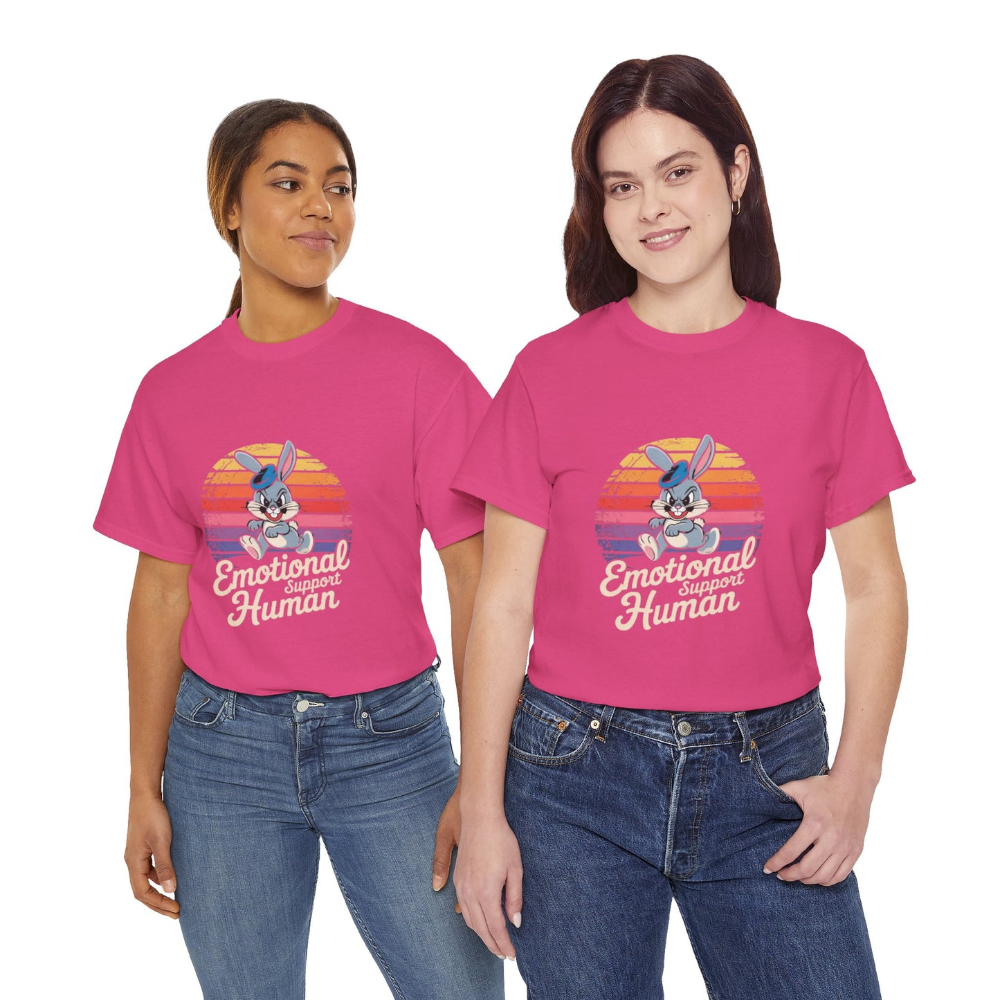 Unisex Heavy Cotton T-Shirt -Emotional Support Human Tee