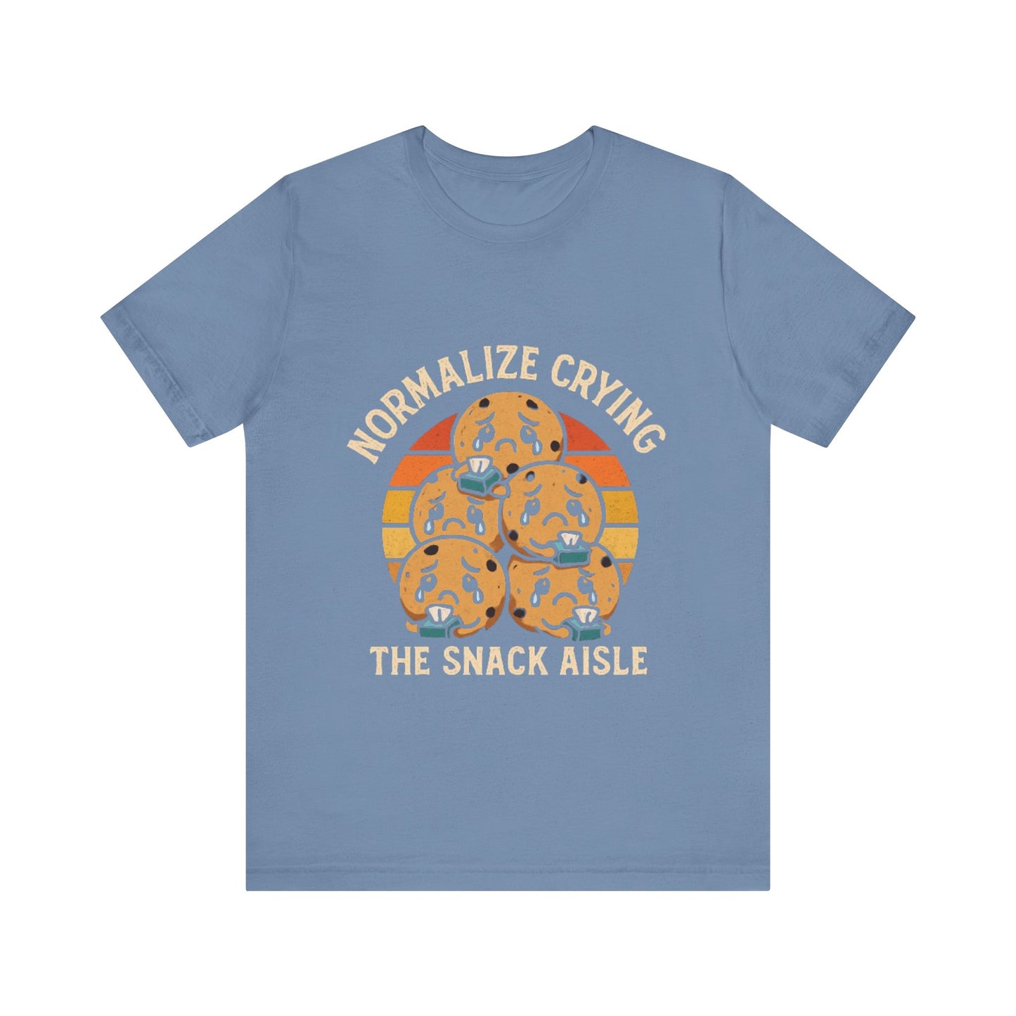 Normalize Crying Unisex Tee - Fun Snack Aisle Shirt, Counselor Humour