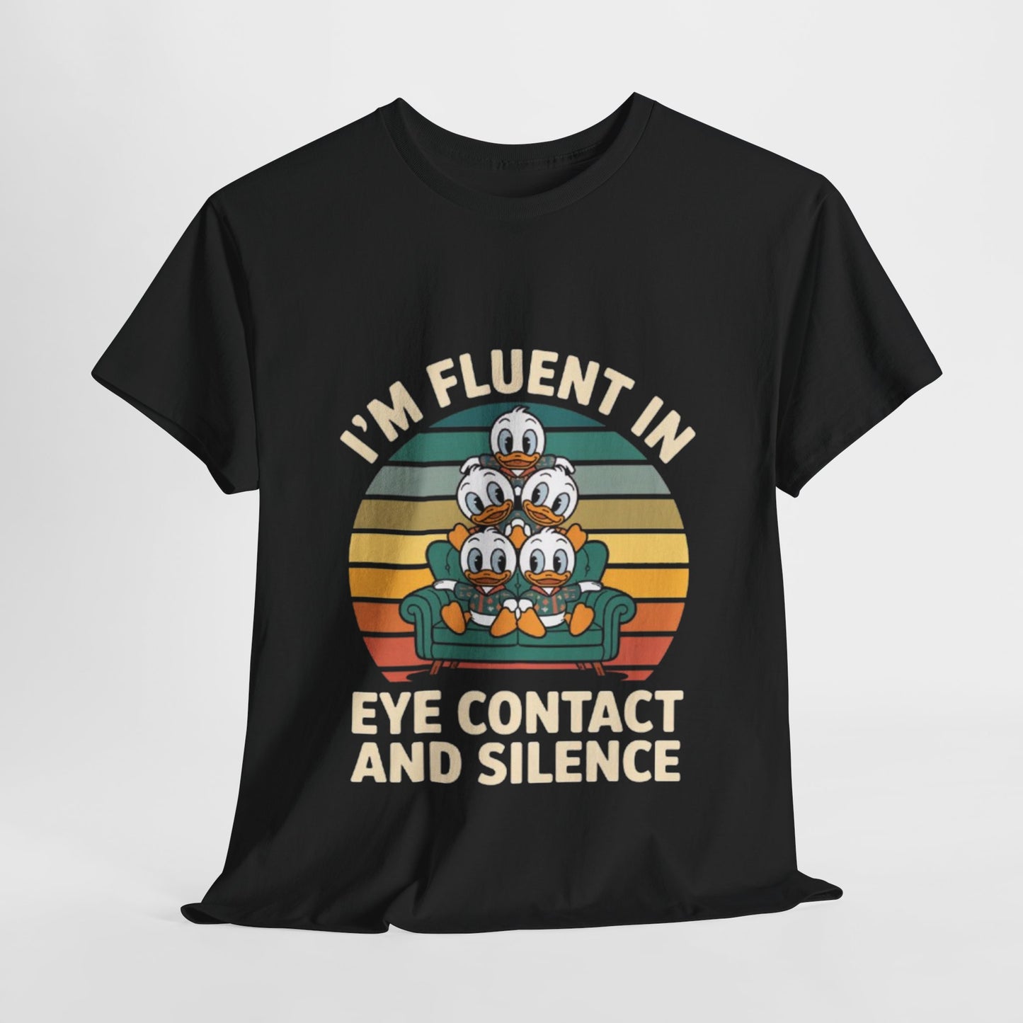 Unisex Heavy Cotton Tee -Fluent in Eye Contact