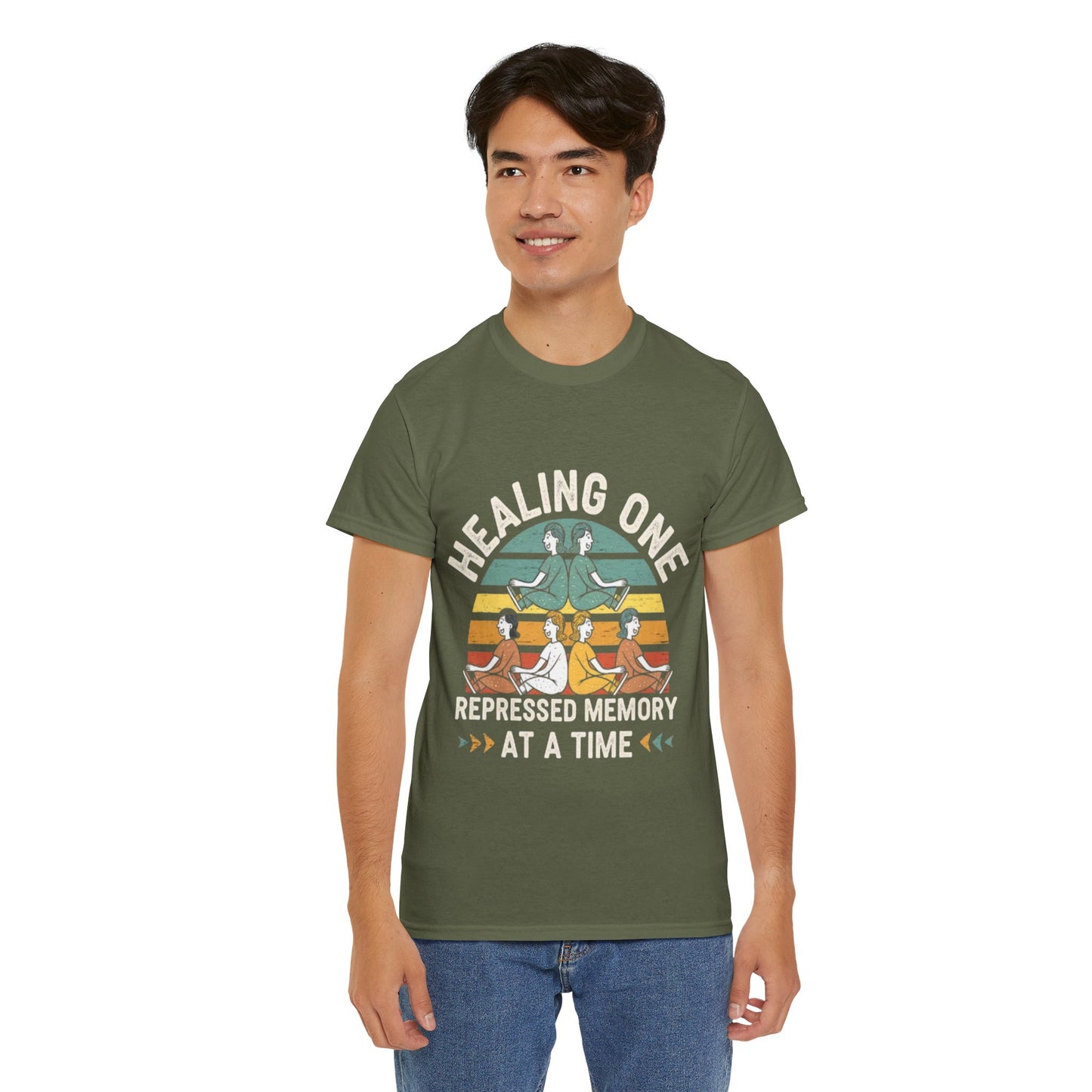Unisex Heavy Cotton Tee -Healing repressed memories one at a time