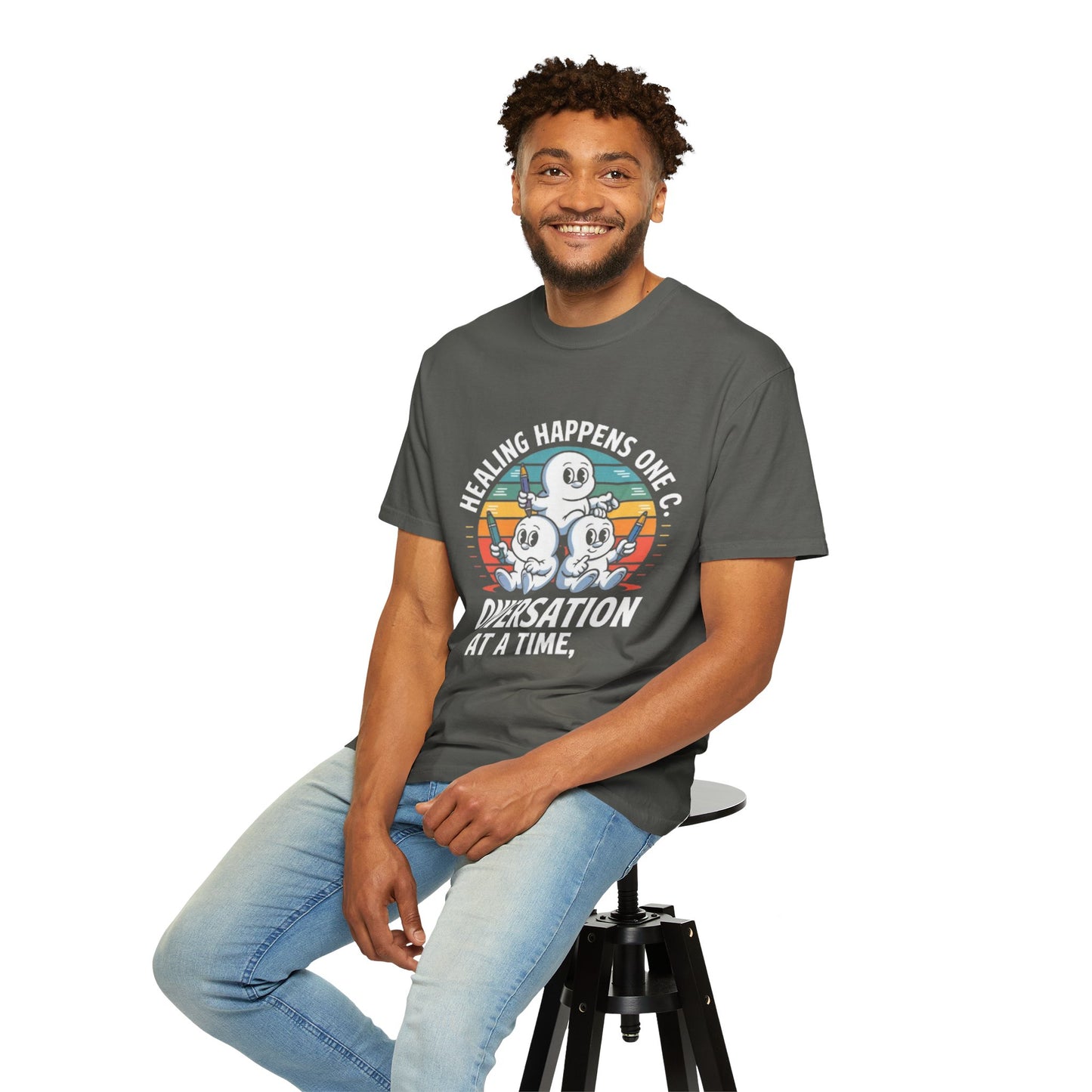 Unisex Garment-Dyed T-shirt - Healing Happens