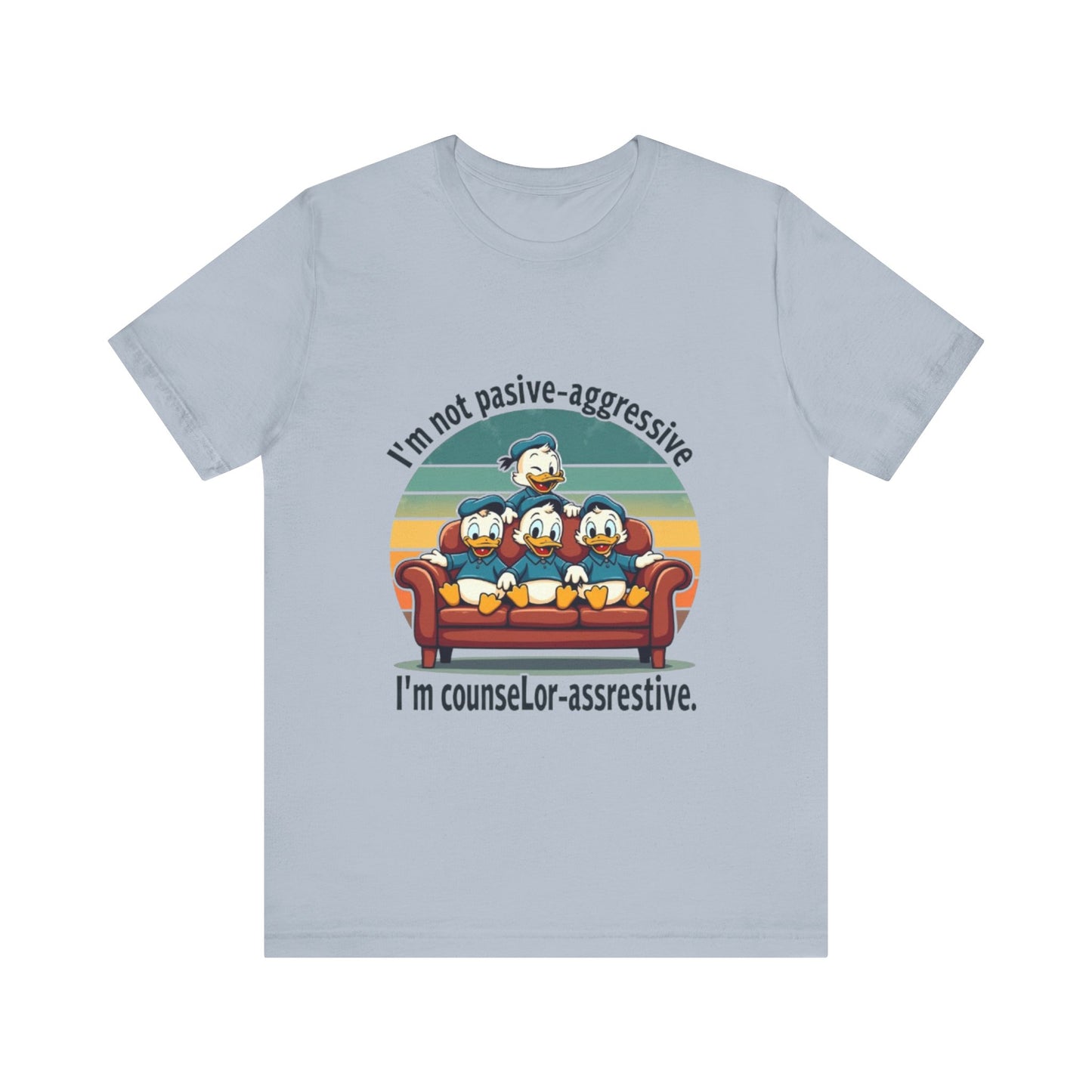 Unisex Jersey Short Sleeve T-Shirt -Funny Counsel-Assertive Tee