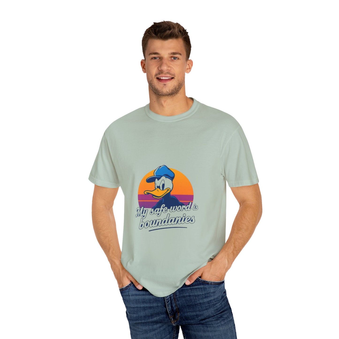 Unisex Garment-Dyed T-Shirt -My Safe Word Is Boundaries