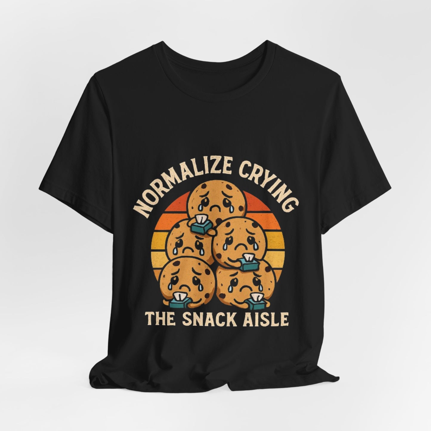 Normalize Crying Unisex Tee - Fun Snack Aisle Shirt, Counselor Humour