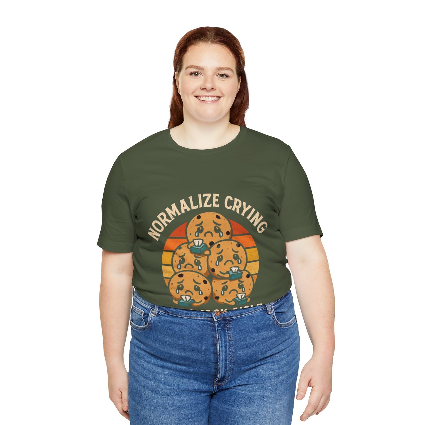 Normalize Crying Unisex Tee - Fun Snack Aisle Shirt, Counselor Humour