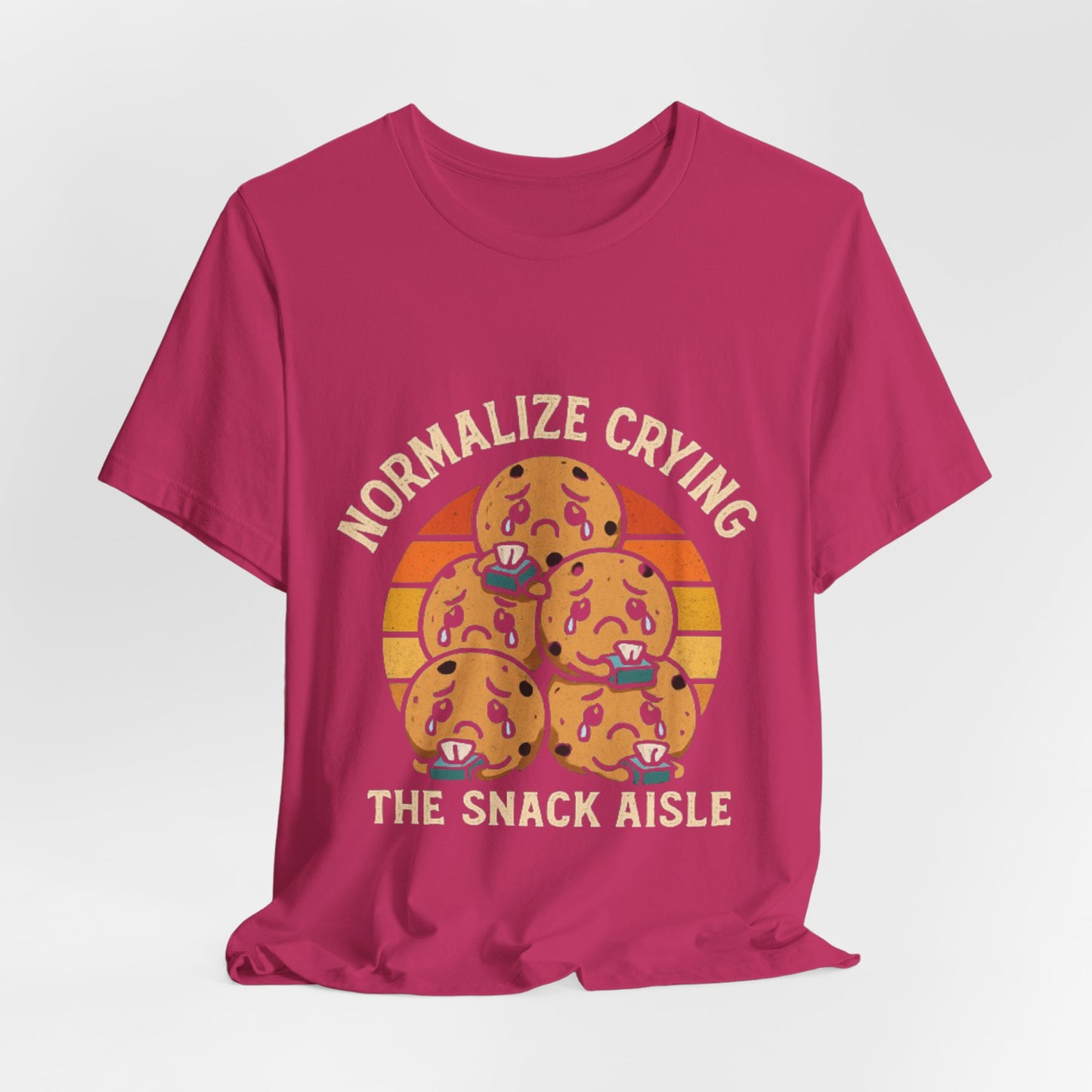 Normalize Crying Unisex Tee - Fun Snack Aisle Shirt, Counselor Humour