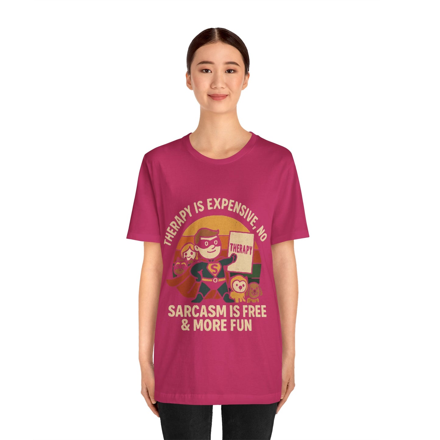 Therapy Humor Tee | Unisex Jersey Short Sleeve Tee, Mental Health Awareness