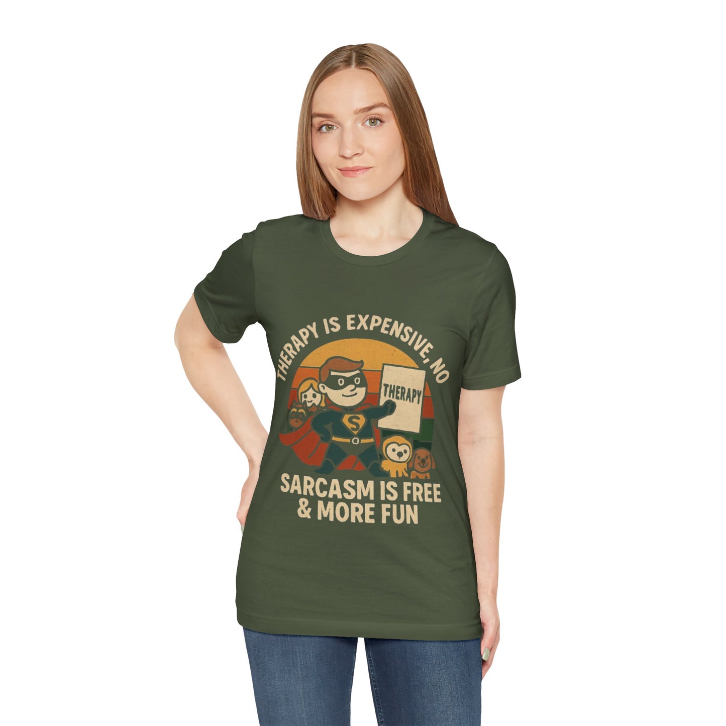 Therapy Humor Tee | Unisex Jersey Short Sleeve Tee, Mental Health Awareness