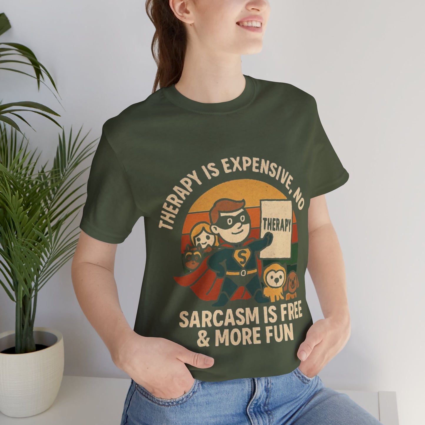 Therapy Humor Tee | Unisex Jersey Short Sleeve Tee, Mental Health Awareness