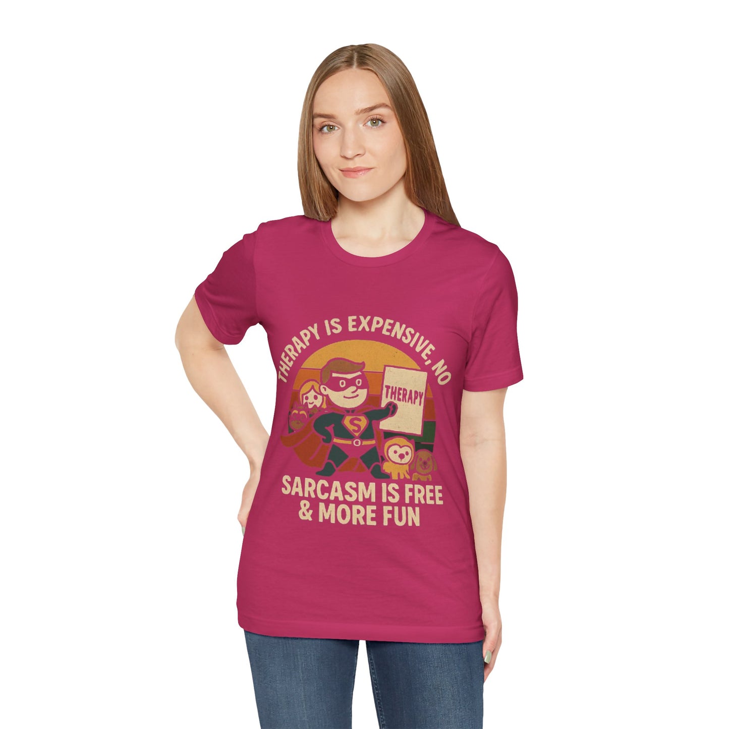 Therapy Humor Tee | Unisex Jersey Short Sleeve Tee, Mental Health Awareness