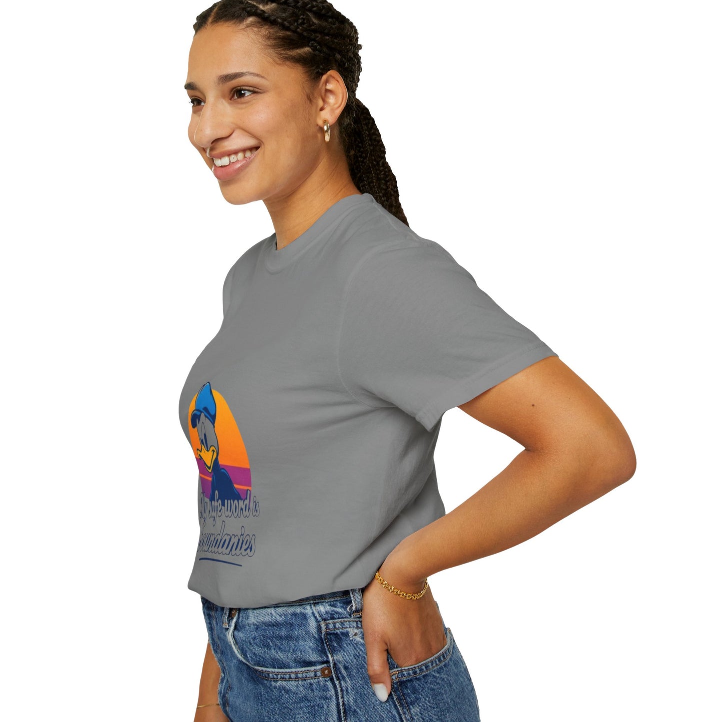 Unisex Garment-Dyed T-Shirt -My Safe Word Is Boundaries