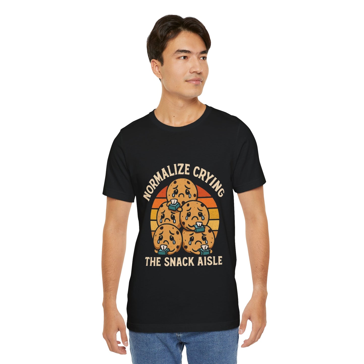 Normalize Crying Unisex Tee - Fun Snack Aisle Shirt, Counselor Humour