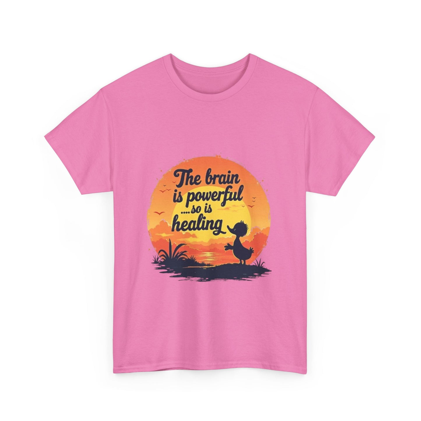Unisex Heavy Cotton Tee - The Brain is Powerful' Inspirational T-Shirt