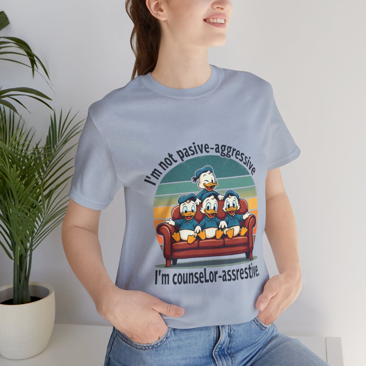 Unisex Jersey Short Sleeve T-Shirt -Funny Counsel-Assertive Tee