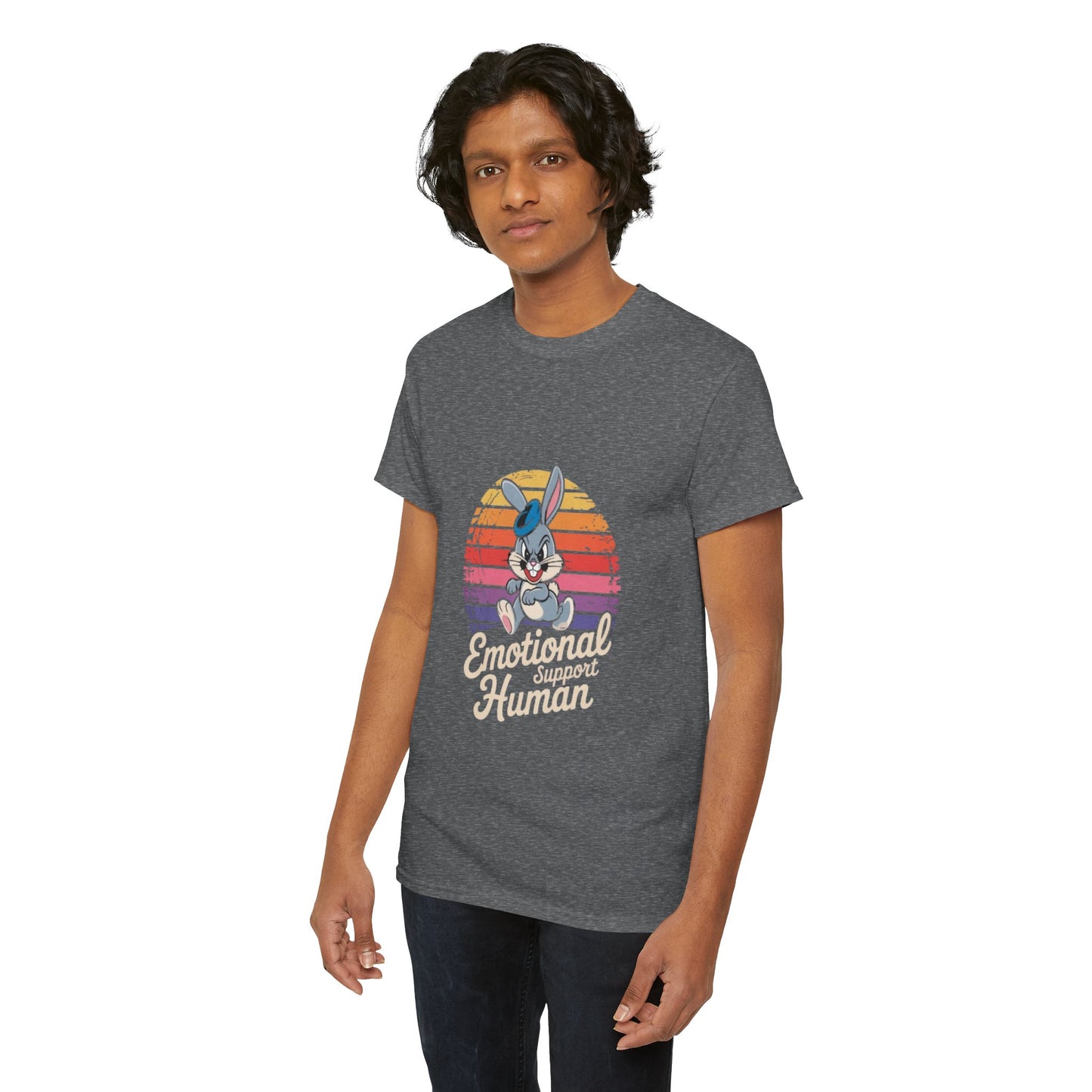 Unisex Heavy Cotton T-Shirt -Emotional Support Human Tee