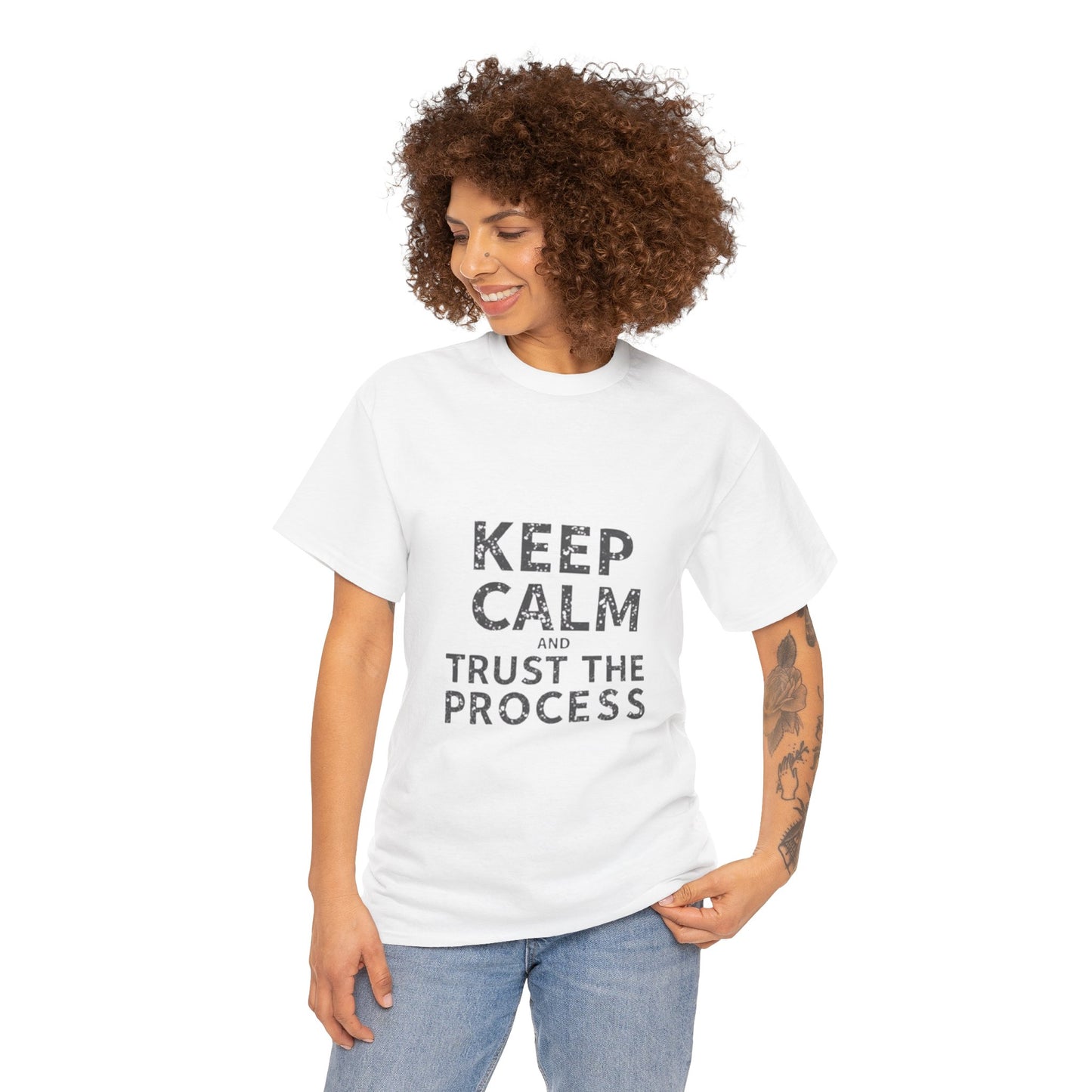 Unisex Heavy Cotton Tee -Keep Calm
