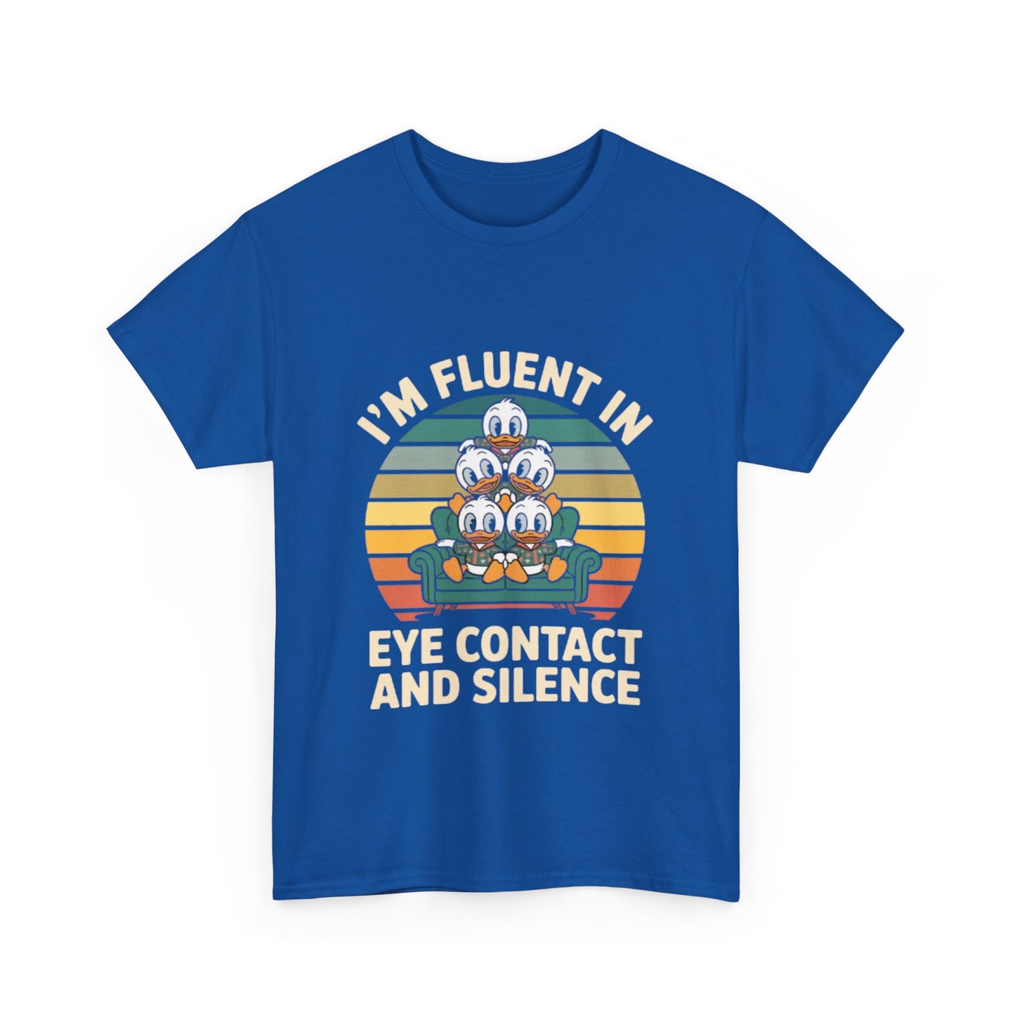 Unisex Heavy Cotton Tee -Fluent in Eye Contact