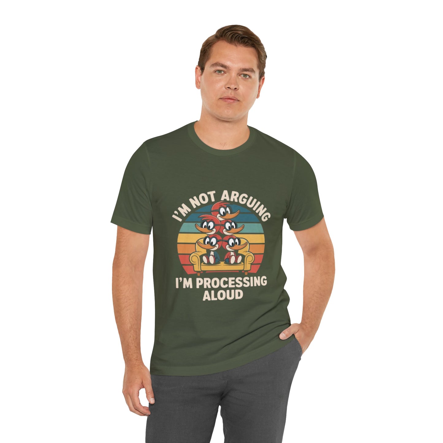 Unisex Jersey Tee - I'm Not Arguing, I'm Processing Aloud