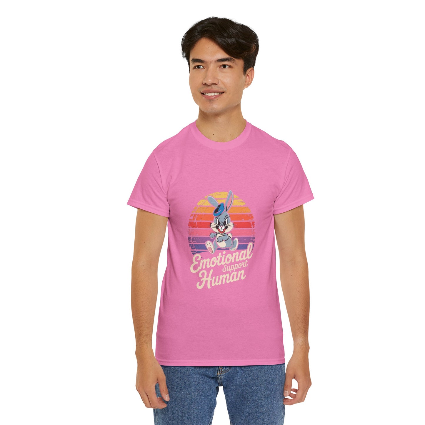 Unisex Heavy Cotton T-Shirt -Emotional Support Human Tee