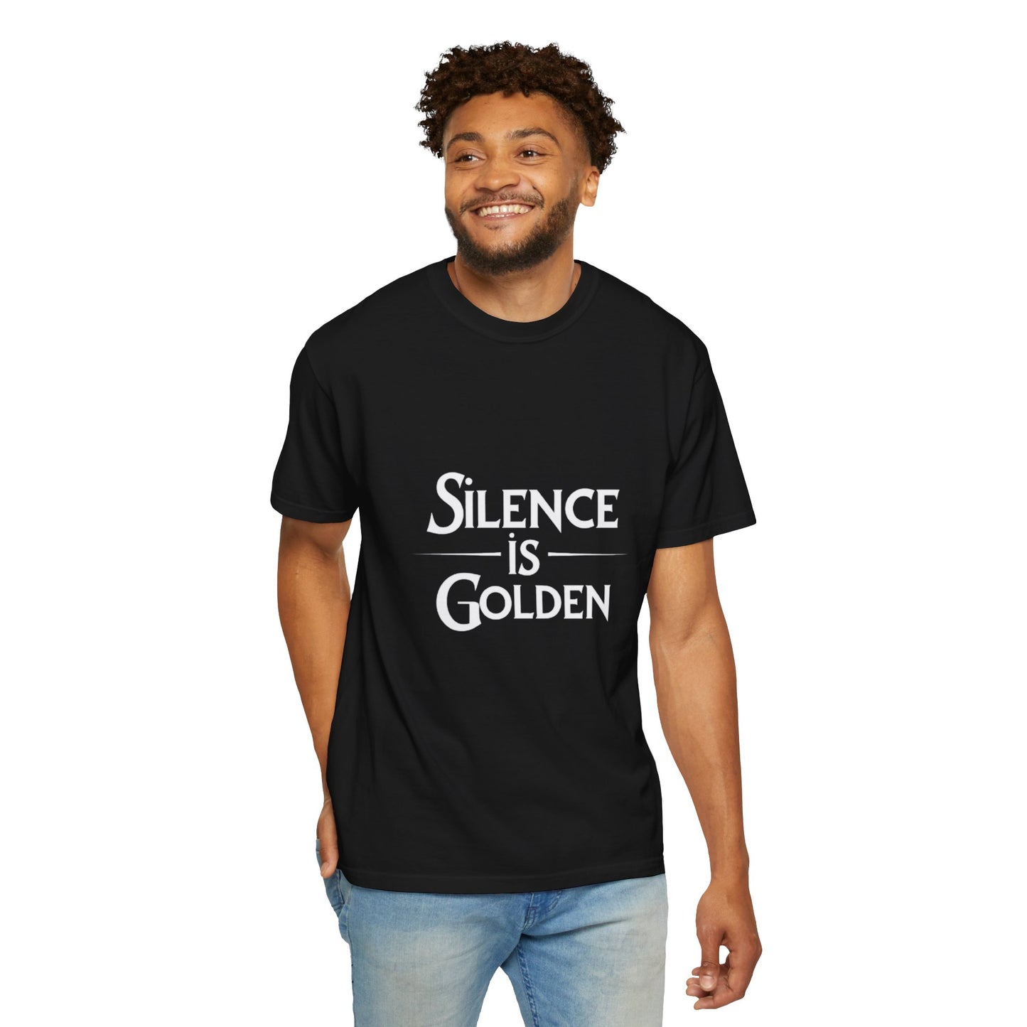 Unisex Garment-Dyed T-Shirt | Silence is Golden