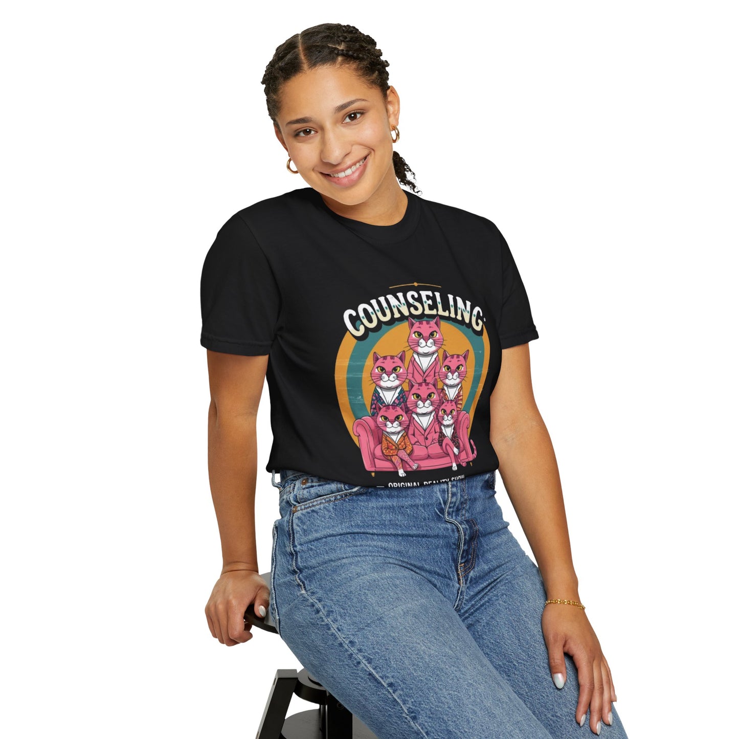 Unisex Garment-Dyed T-Shirt -Counseling Cats