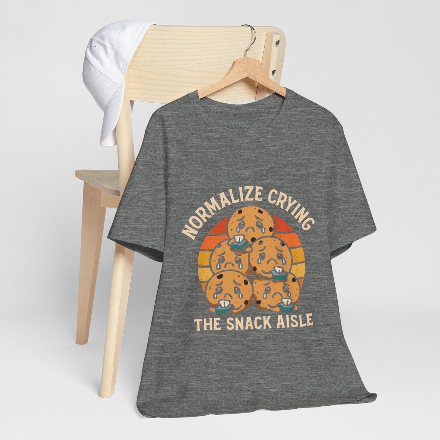 Normalize Crying Unisex Tee - Fun Snack Aisle Shirt, Counselor Humour