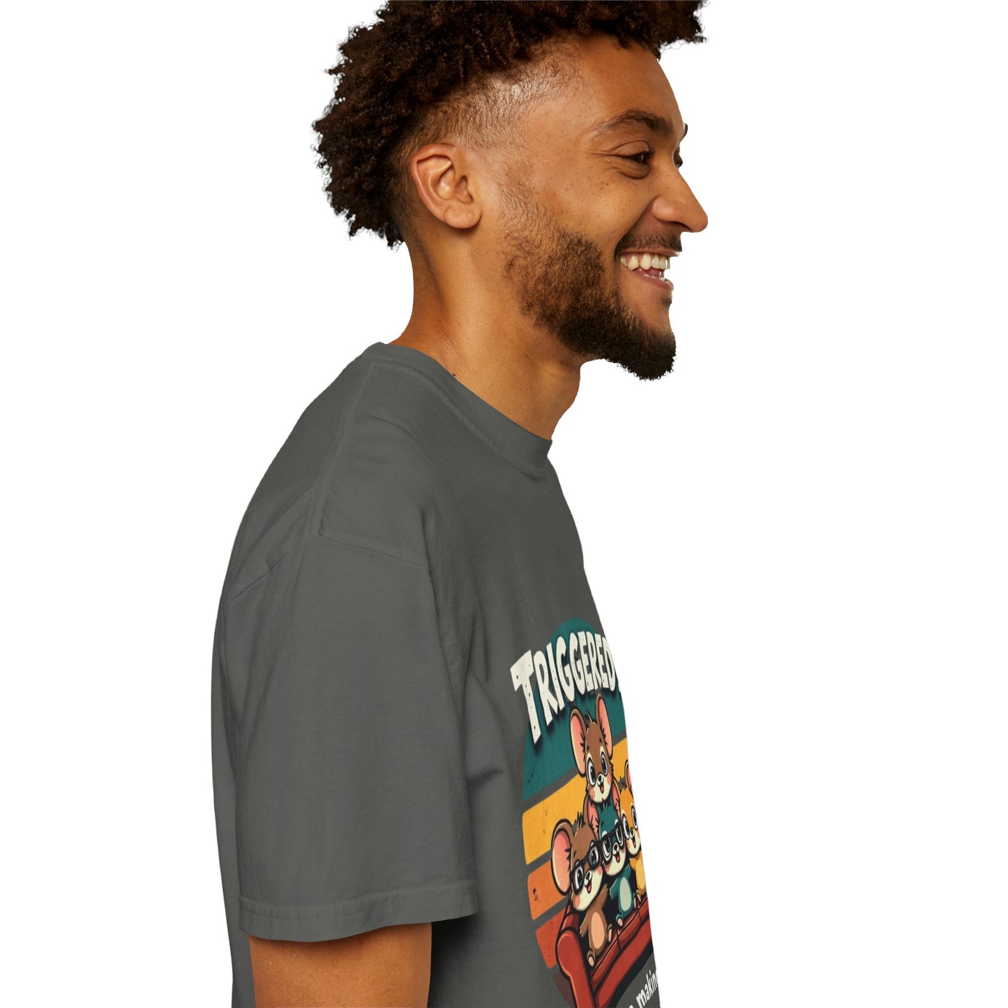 Funny Unisex Garment-Dyed T-Shirt - Triggered? Good, We're Making Progress