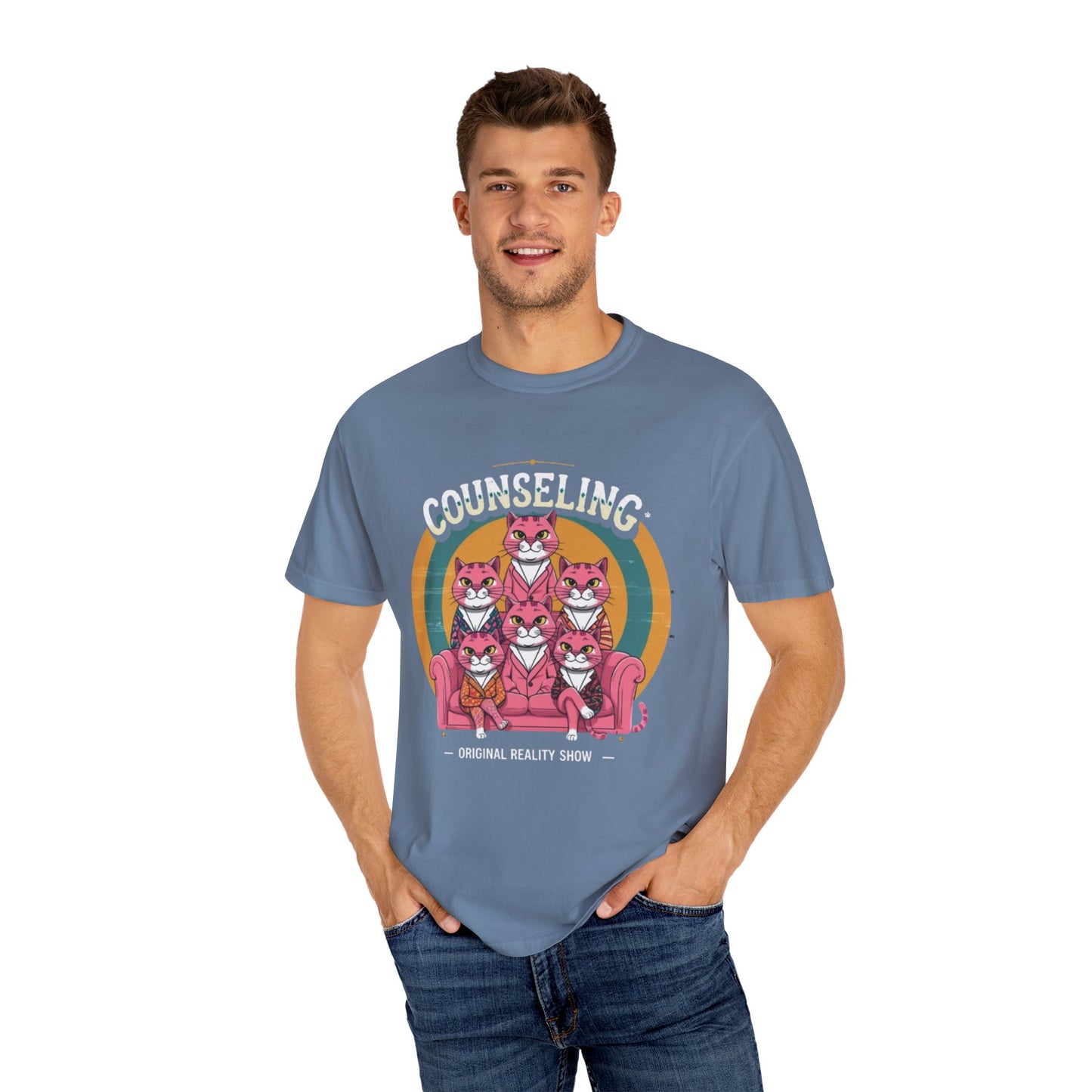 Unisex Garment-Dyed T-Shirt -Counseling Cats