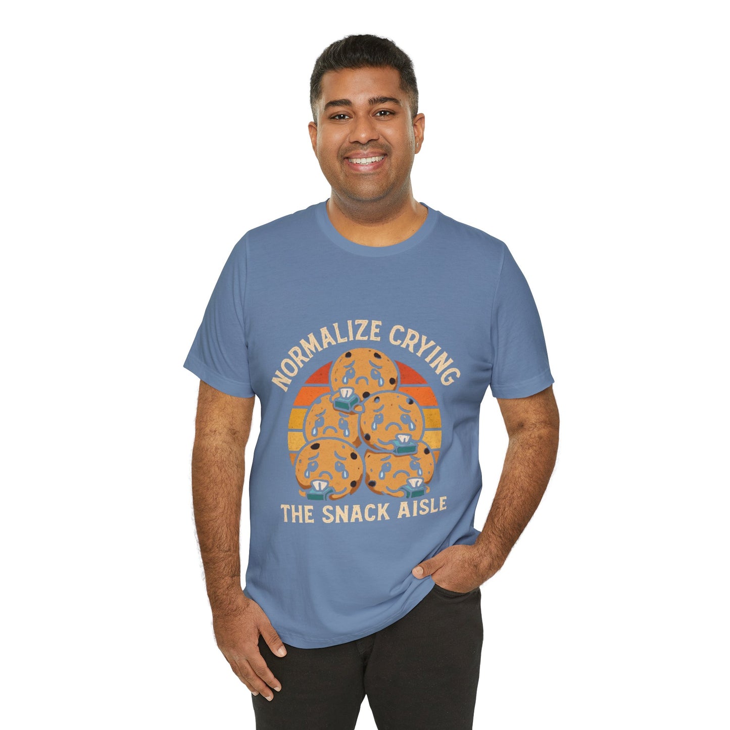 Normalize Crying Unisex Tee - Fun Snack Aisle Shirt, Counselor Humour