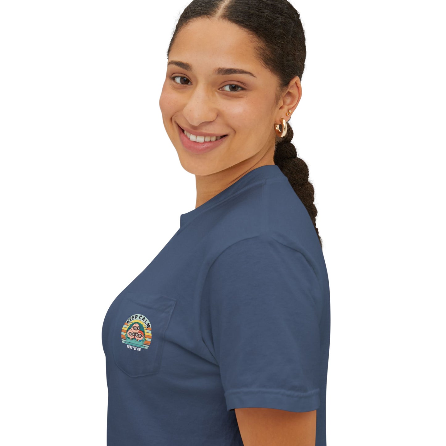 Pocket T-Shirt - Keep Calm Analyze On
