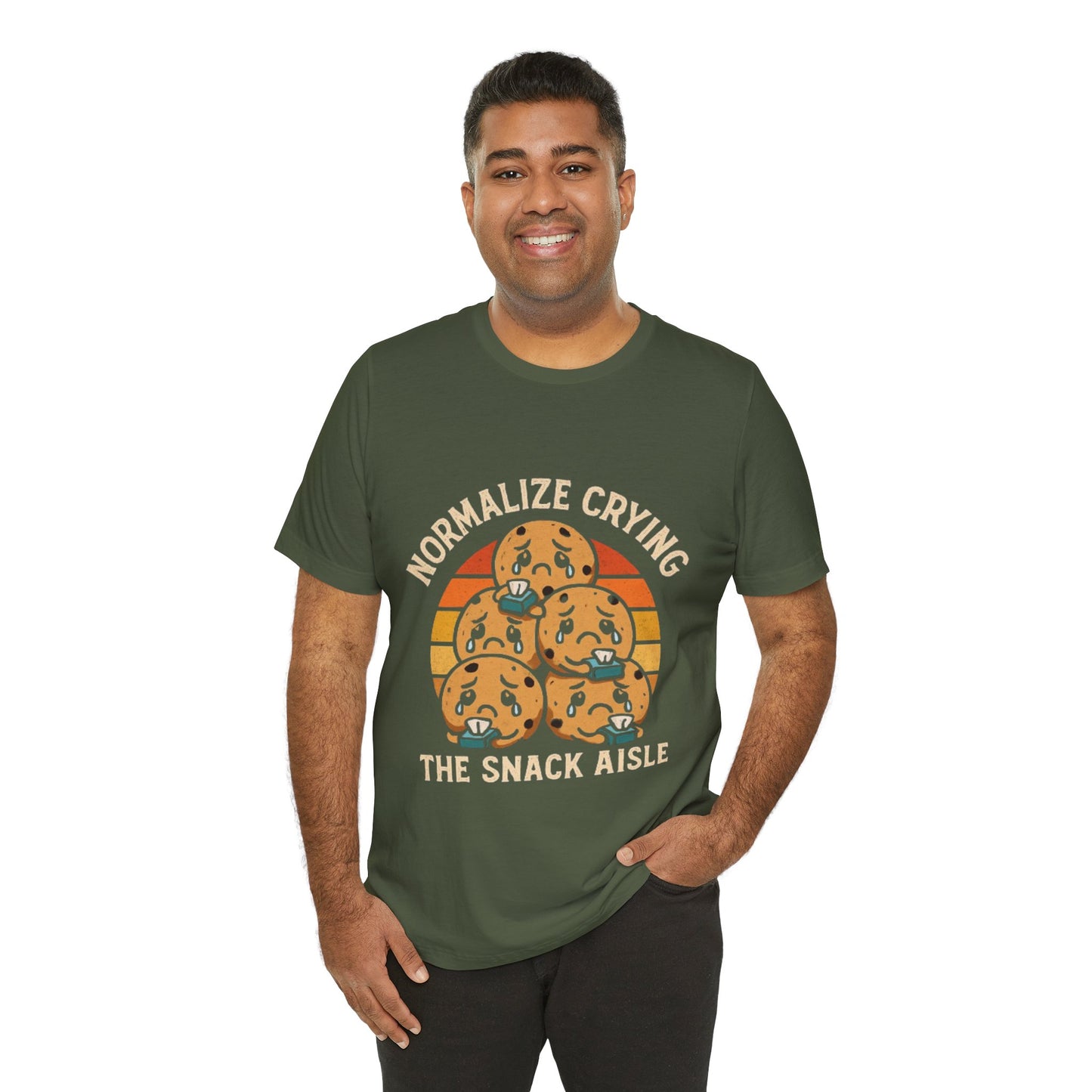 Normalize Crying Unisex Tee - Fun Snack Aisle Shirt, Counselor Humour