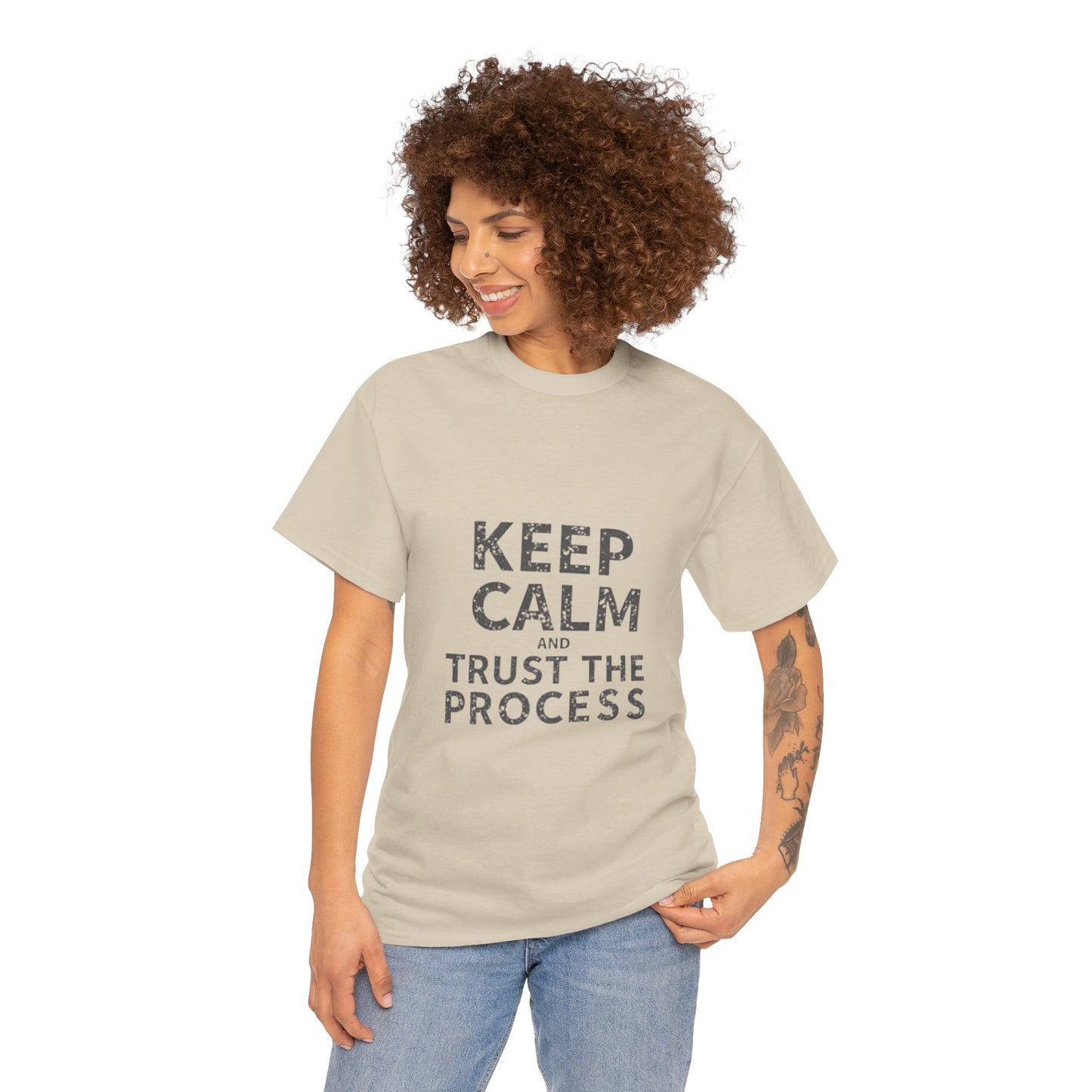 Unisex Heavy Cotton Tee -Keep Calm