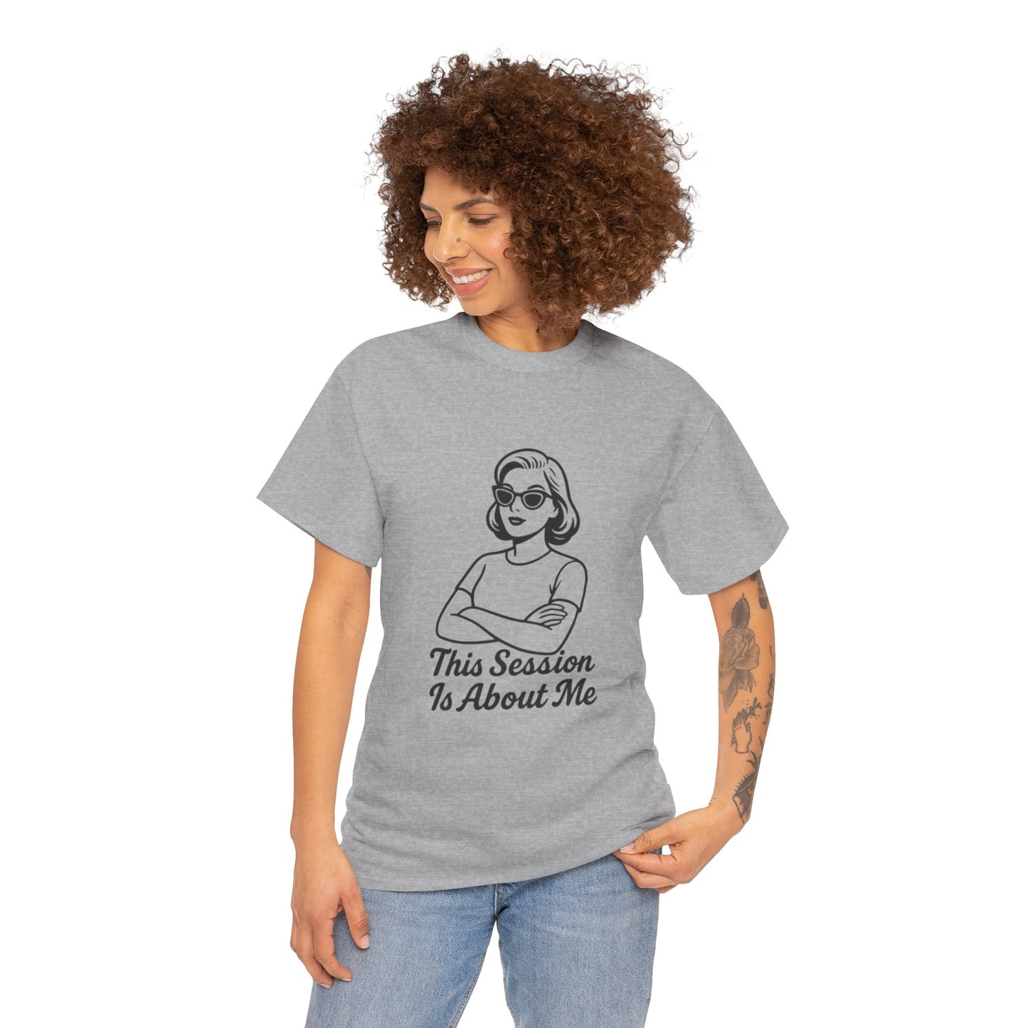 Empowered Statement Tee - This Session Is About Me