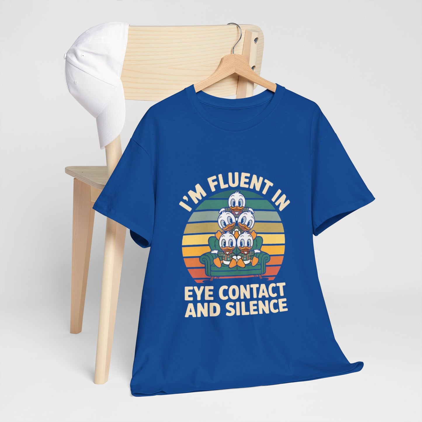 Unisex Heavy Cotton Tee -Fluent in Eye Contact