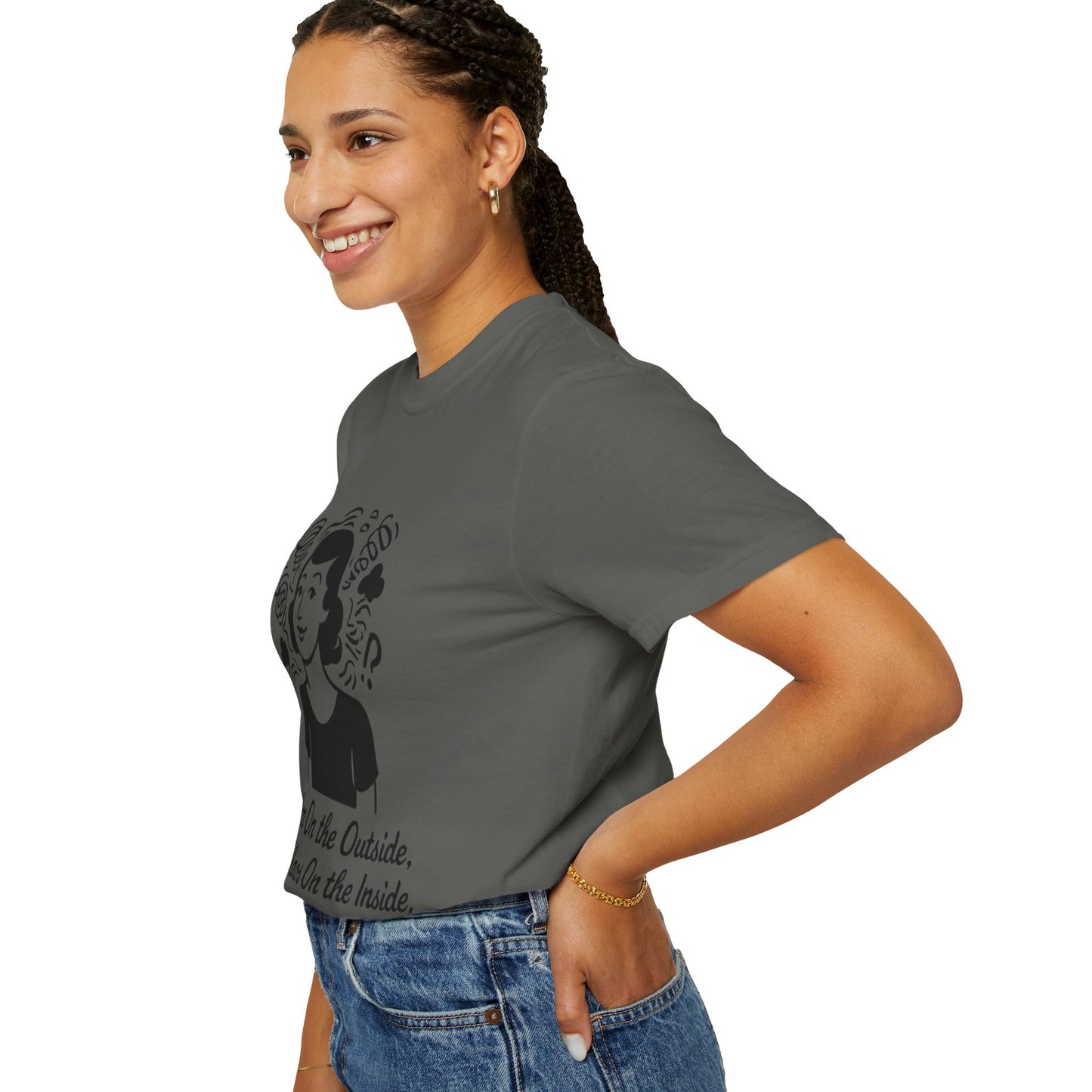 Calm on the Outside T-Shirt, Unisex Garment-Dyed Tee