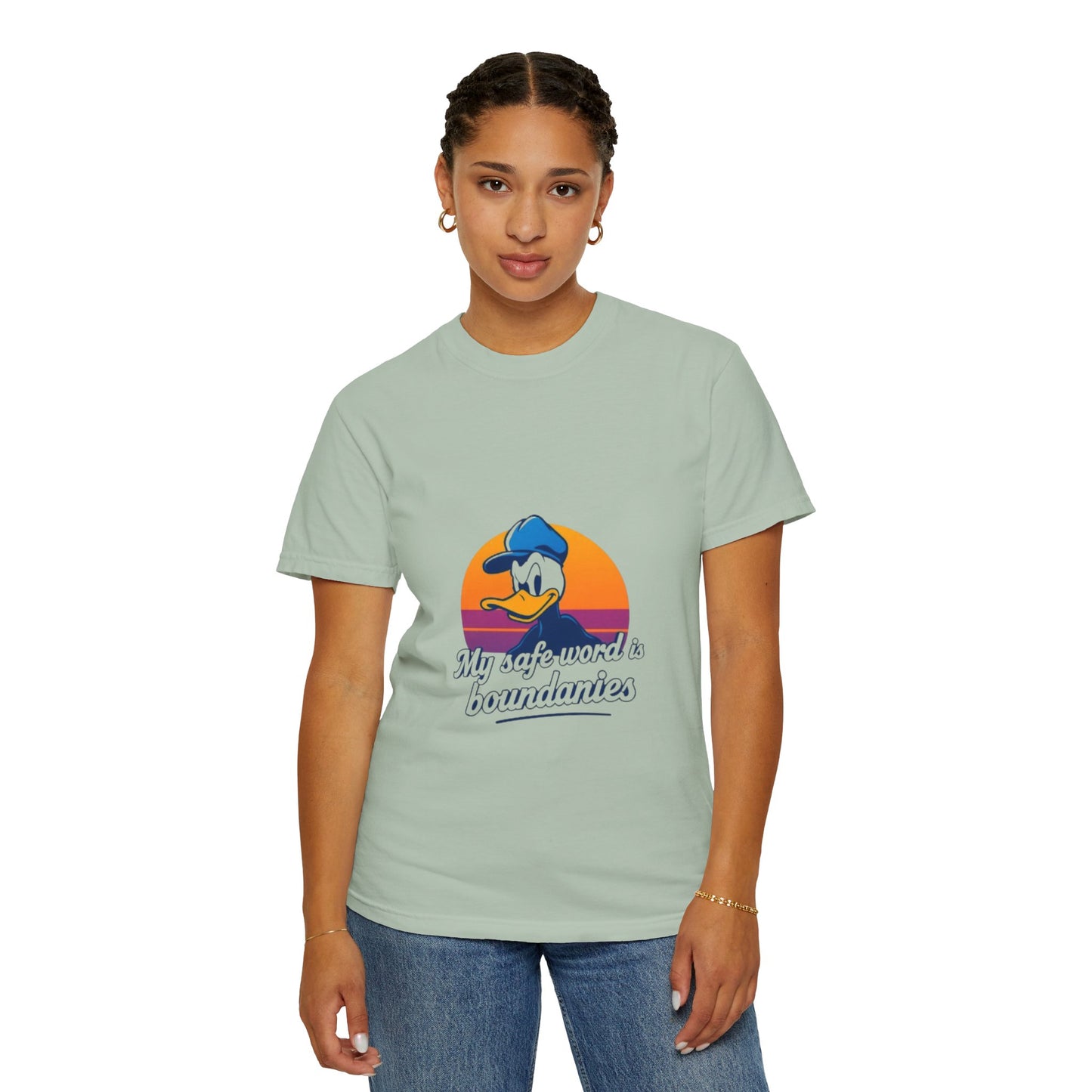 Unisex Garment-Dyed T-Shirt -My Safe Word Is Boundaries