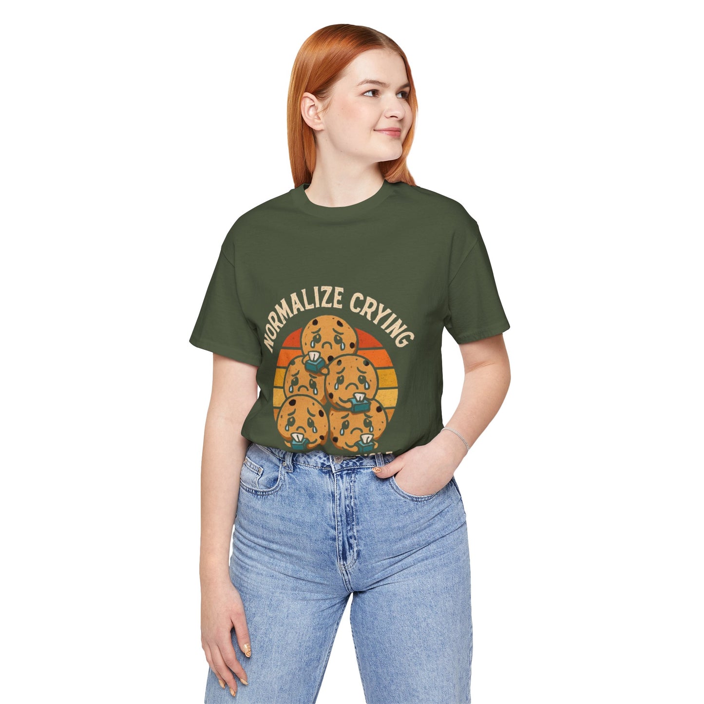 Normalize Crying Unisex Tee - Fun Snack Aisle Shirt, Counselor Humour