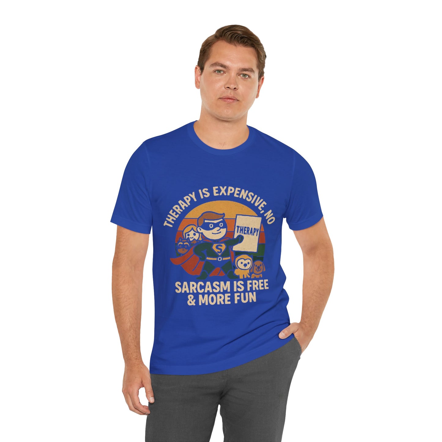 Therapy Humor Tee | Unisex Jersey Short Sleeve Tee, Mental Health Awareness