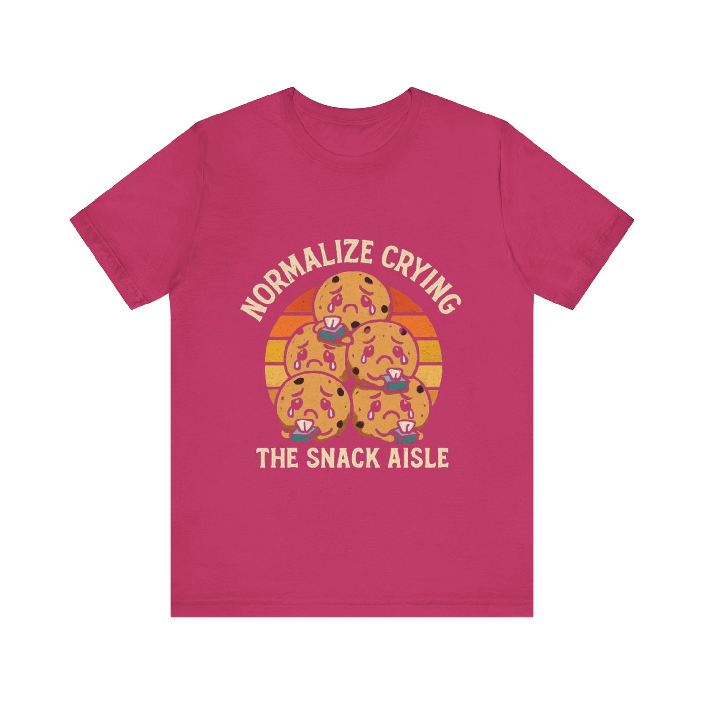 Normalize Crying Unisex Tee - Fun Snack Aisle Shirt, Counselor Humour