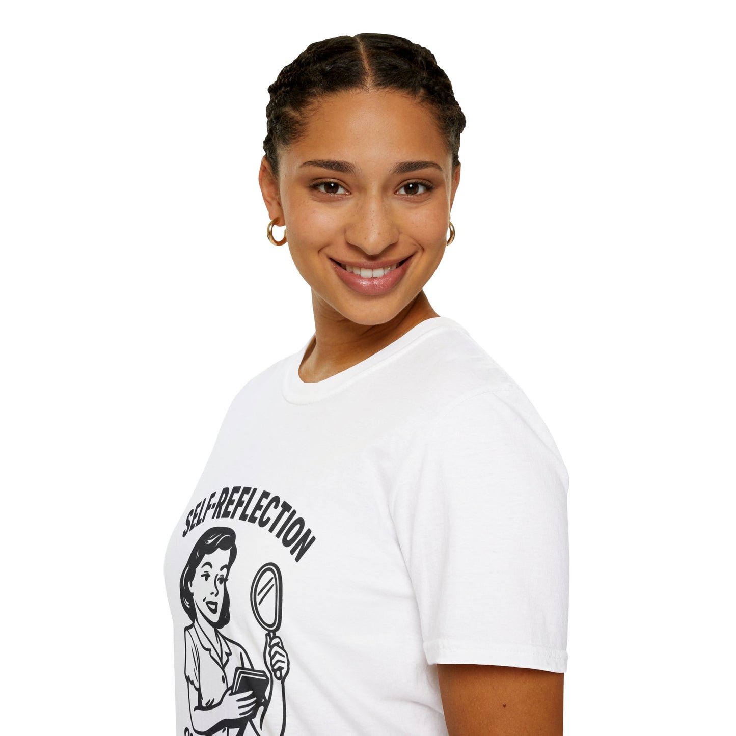 Self-Reflection Motivational Unisex T-Shirt, Self-Care Gift