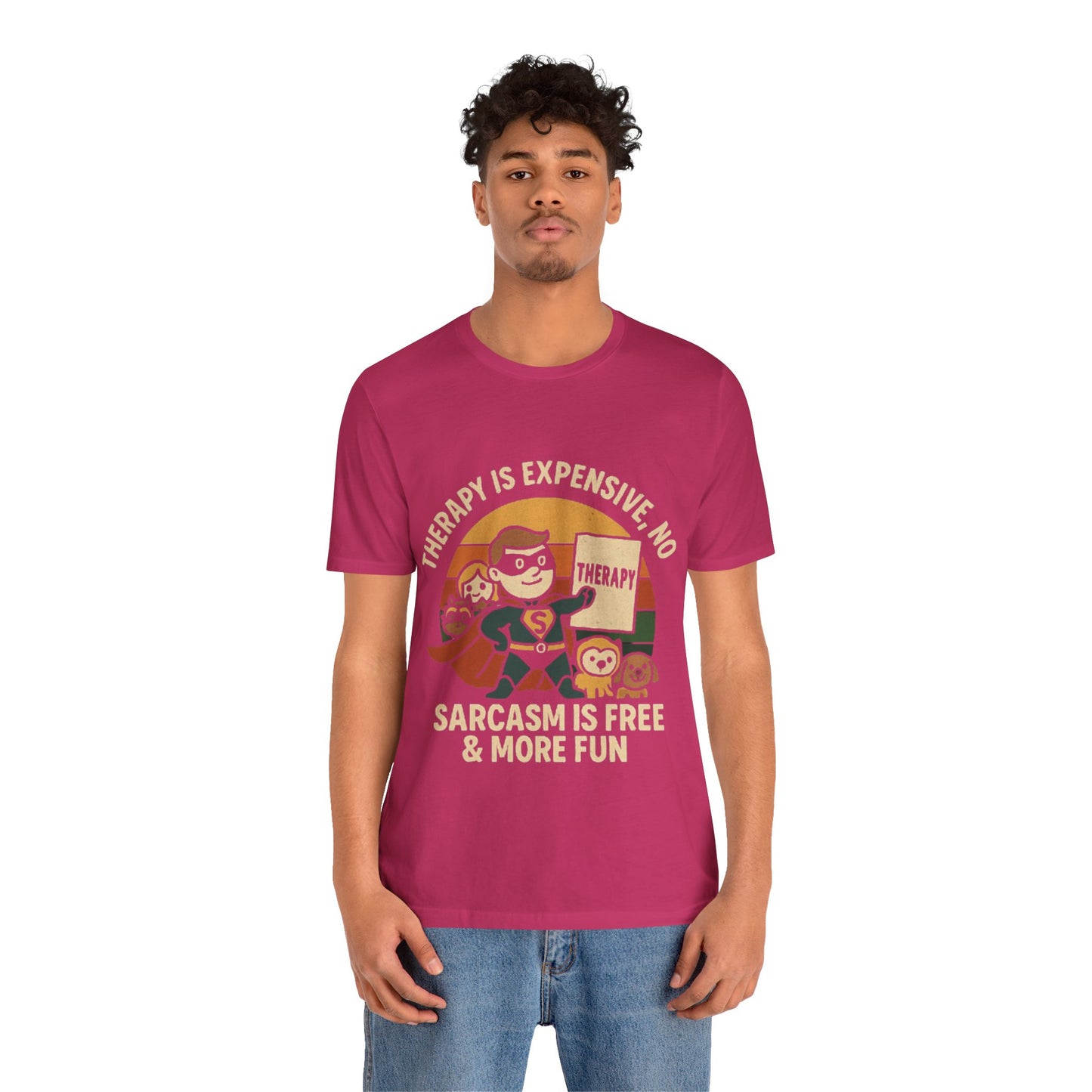 Therapy Humor Tee | Unisex Jersey Short Sleeve Tee, Mental Health Awareness