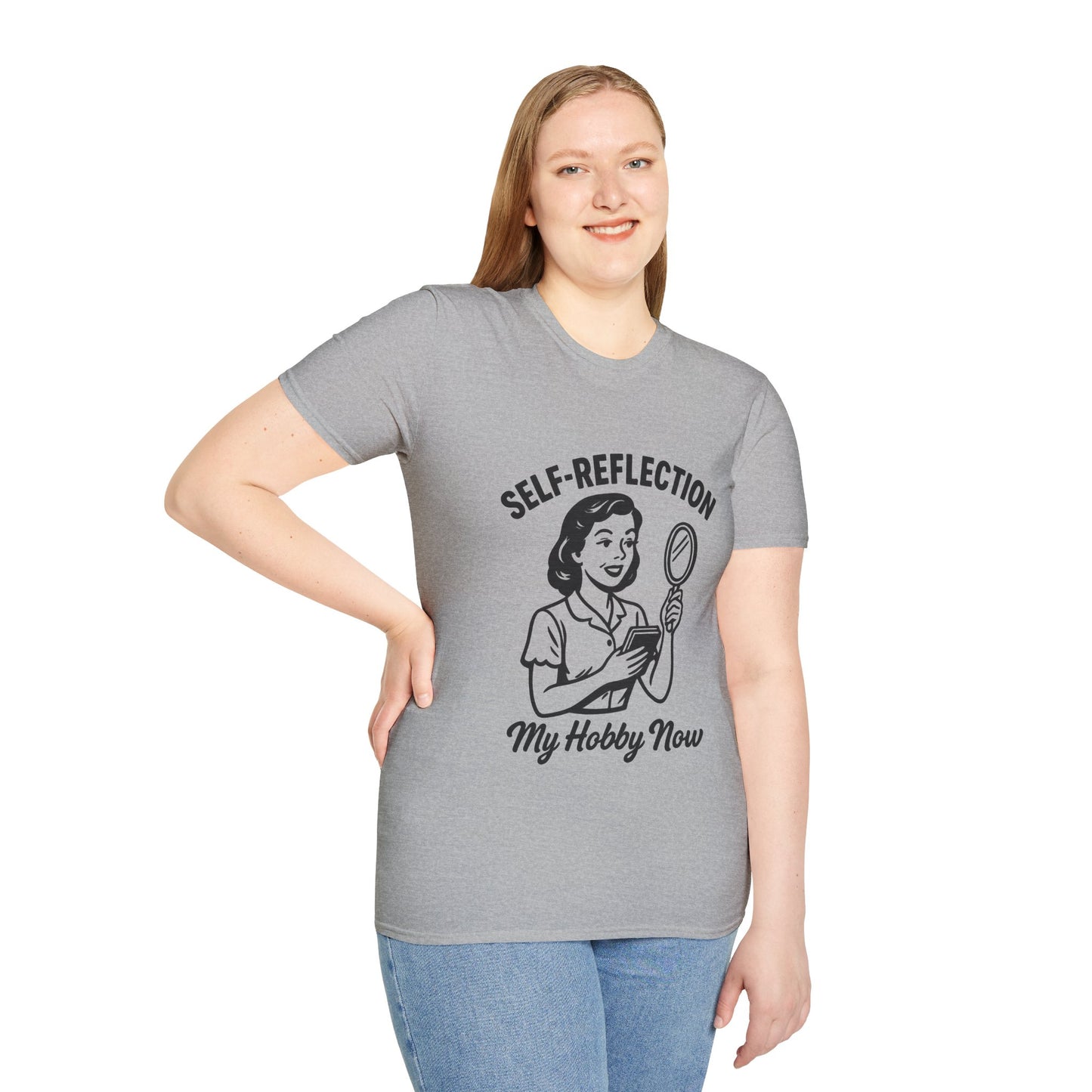 Self-Reflection Motivational Unisex T-Shirt, Self-Care Gift