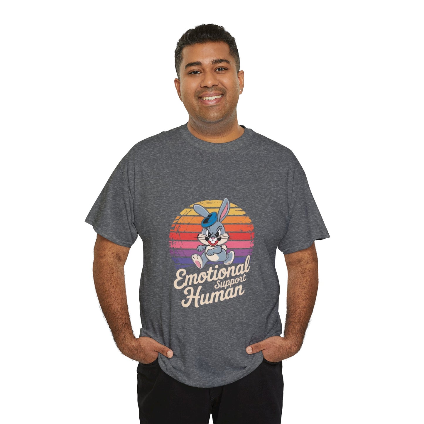 Unisex Heavy Cotton T-Shirt -Emotional Support Human Tee