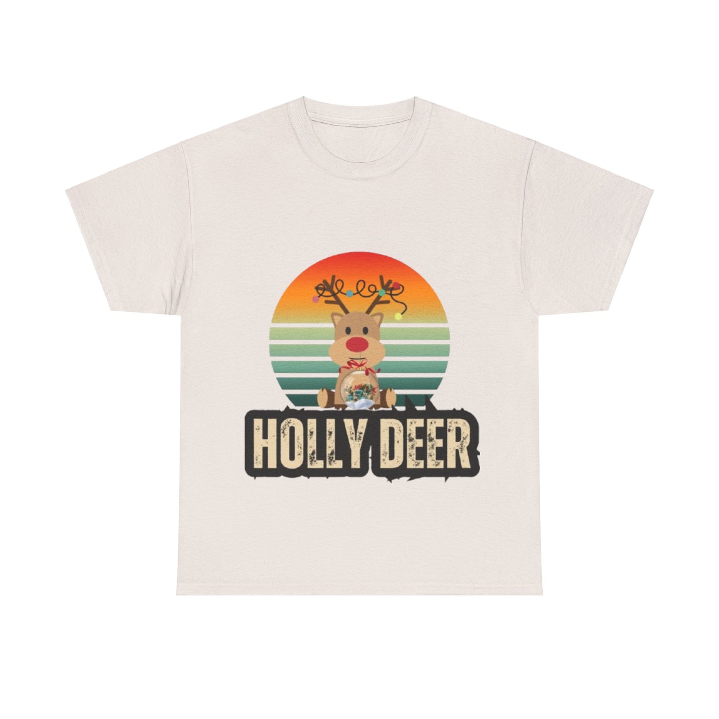 Unisex Cotton Tee -Holly Deer