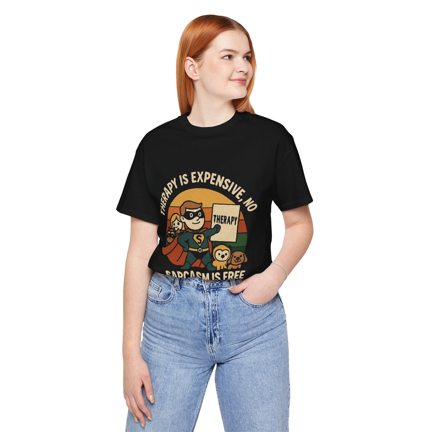 Therapy Humor Tee | Unisex Jersey Short Sleeve Tee, Mental Health Awareness