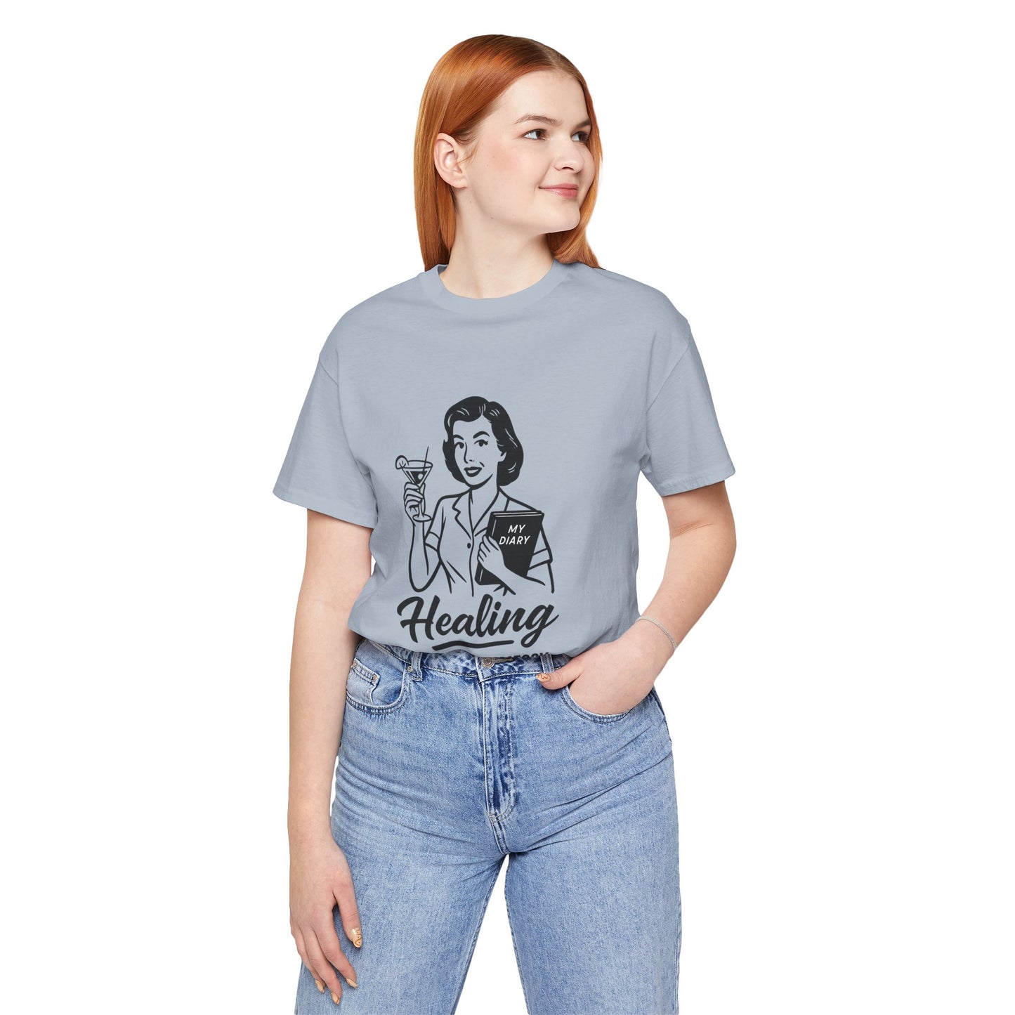 Healing But Make It Messy Tee - Unisex Jersey Short Sleeve T-Shirt