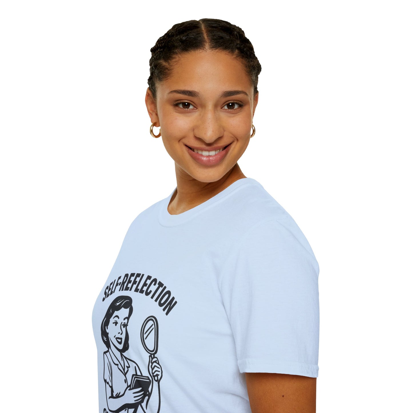 Self-Reflection Motivational Unisex T-Shirt, Self-Care Gift