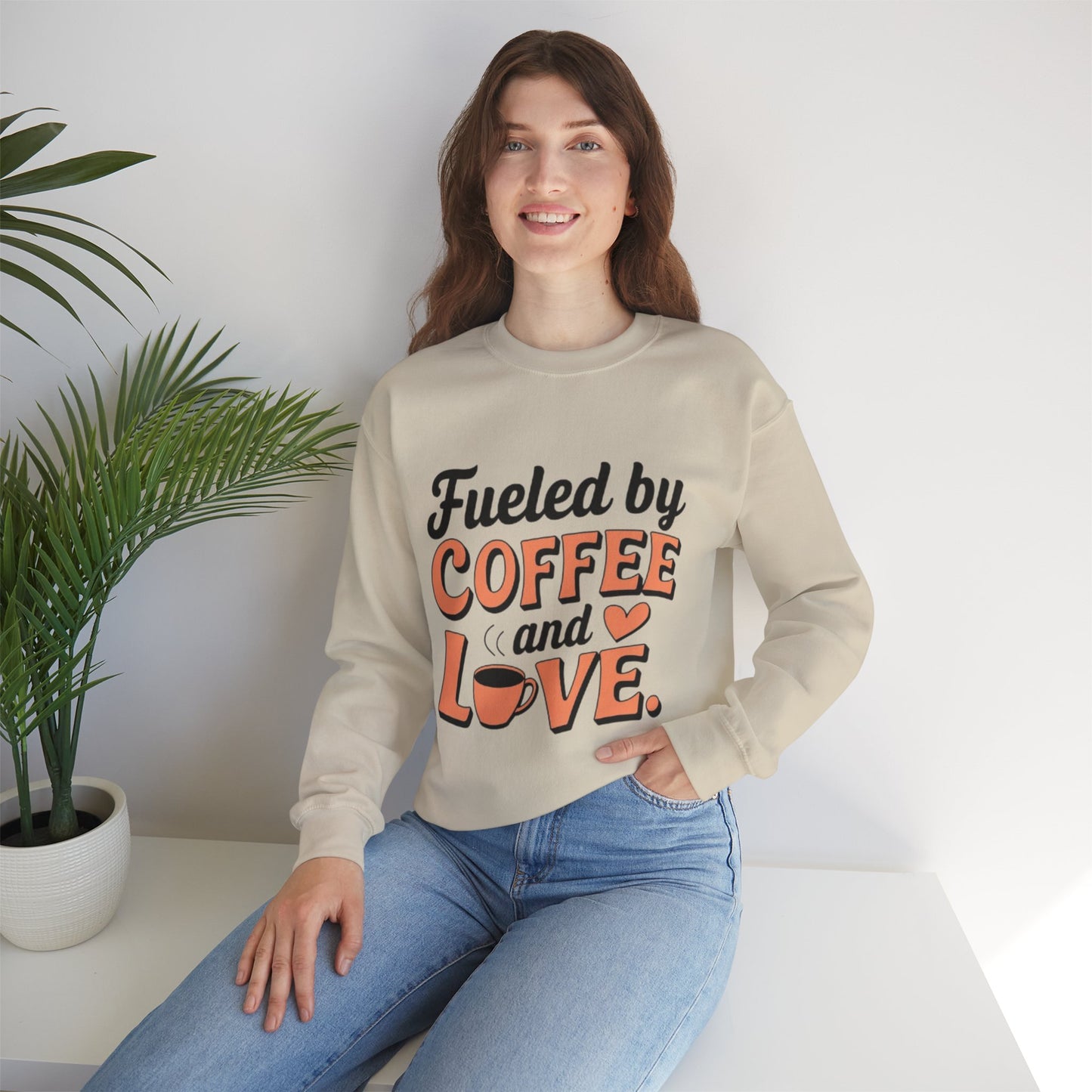 Cinched Bottom Hoodie - Fueled by Coffee and Love