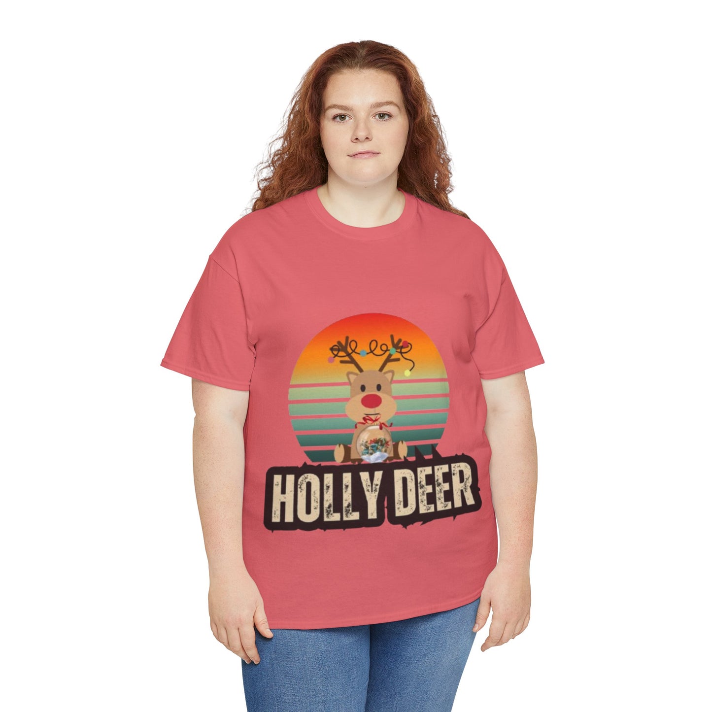 Unisex Cotton Tee -Holly Deer