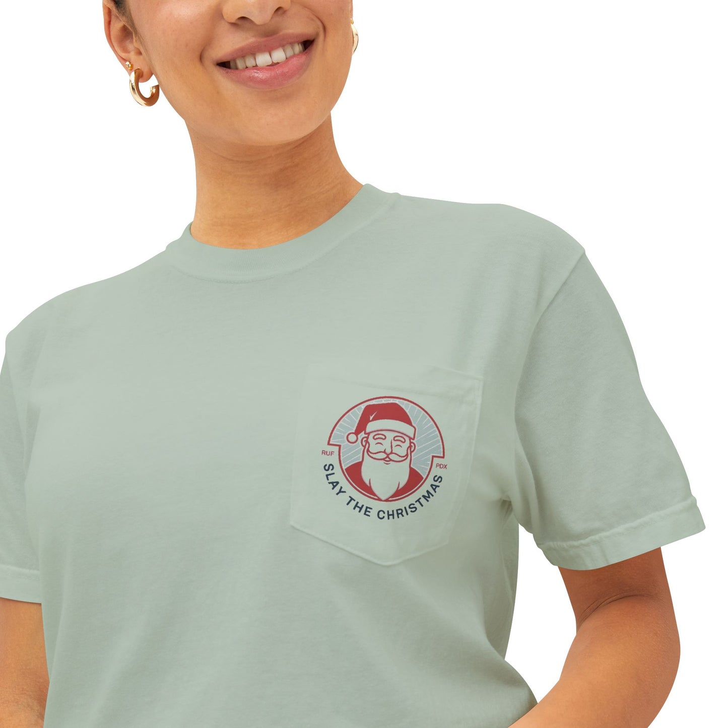 Pocket T-Shirt - Slay The Christmas